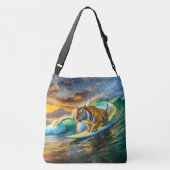 Sac Ajustable Le Bengale Sur Un Design De Surf Par Rich AMeN Gil (Dos)