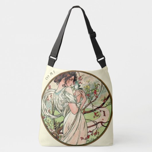 Sac Ajustable Le calendrier de Nouveau Mucha d'art peut (Devant)