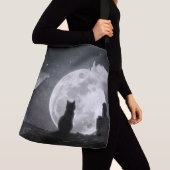 Sac Ajustable Le chat rêve de lune (De près)