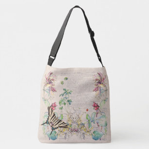 Sac Ajustable Le chèvrefeuille de papillon de Mullein fleurit le
