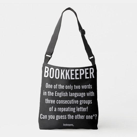 Sac Ajustable Le "comptable est un mot unique " (Devant)