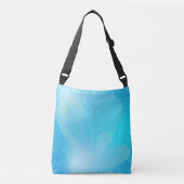 Sac Ajustable Le design des coeurs pastel turquoise romantique (Devant)