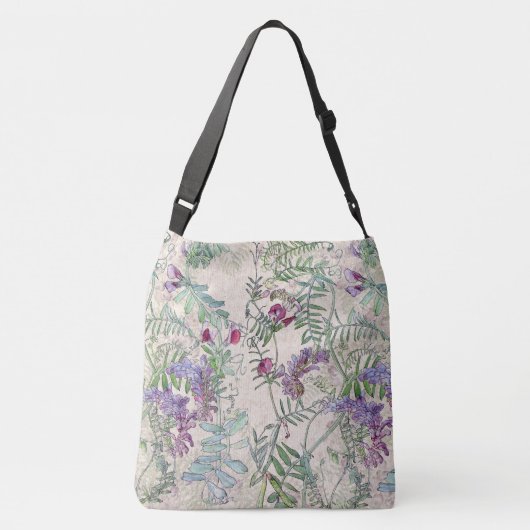 Sac Ajustable Le fleur sauvage de Lathyrus de pois doux fleurit (Dos)