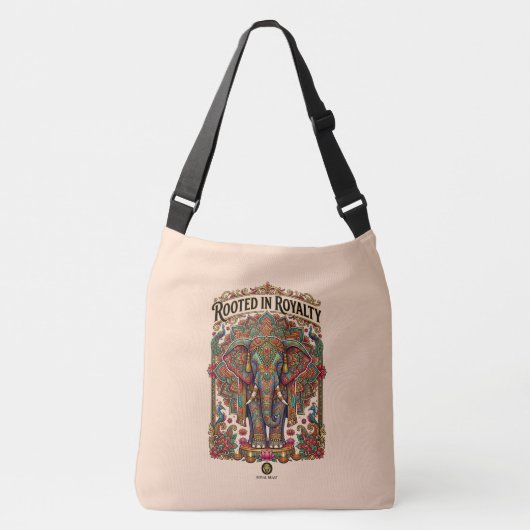 Sac Ajustable Le Géant Doux : Conception Artistique d'Éléphant (Devant)