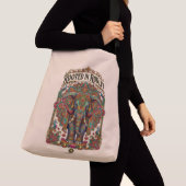 Sac Ajustable Le Géant Doux : Conception Artistique d'Éléphant (De près)