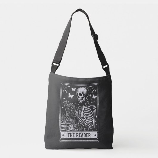 Sac Ajustable Le lecteur Skeleton Lecture Bolover Halloween (Devant)