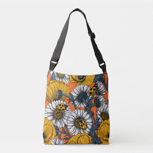Sac Ajustable Le pré en jaune et bleu (Devant)