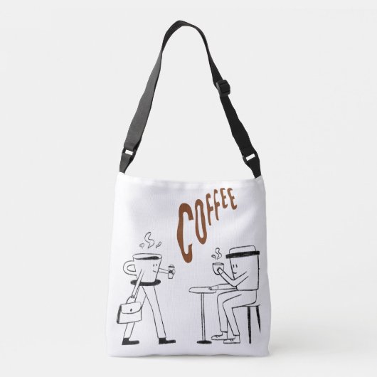 Sac Ajustable Le shopping commence après le café (Dos)