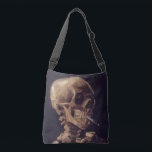 Sac Ajustable Le squelette de Van Gogh avec la cigarette ardente<br><div class="desc">"Le crâne d'un squelette de Van Gogh avec la cigarette brûlante" c. 1885–86. Il s'agit d'une première pièce réalisée en tant qu'étude à l'Académie royale des Beaux-Arts en Belgique.</div>