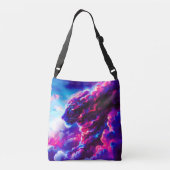 Sac Ajustable Léopard néon cosmique futuriste (Dos)