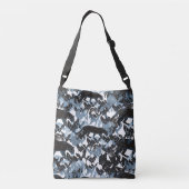 Sac Ajustable Léopards de la jungle en noir avec gris bleu (Dos)