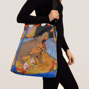 Sac Ajustable les années 1930 hippopotame et amis pleurants