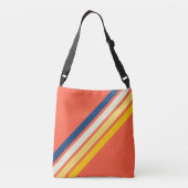 Sac Ajustable Les années 70 coloré 80s Retro Stripes (Dos)