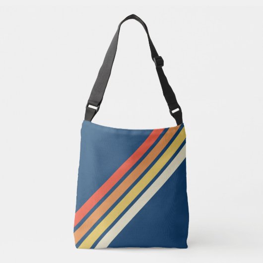 Sac Ajustable Les années 70 coloré 80s Retro Stripes (Devant)
