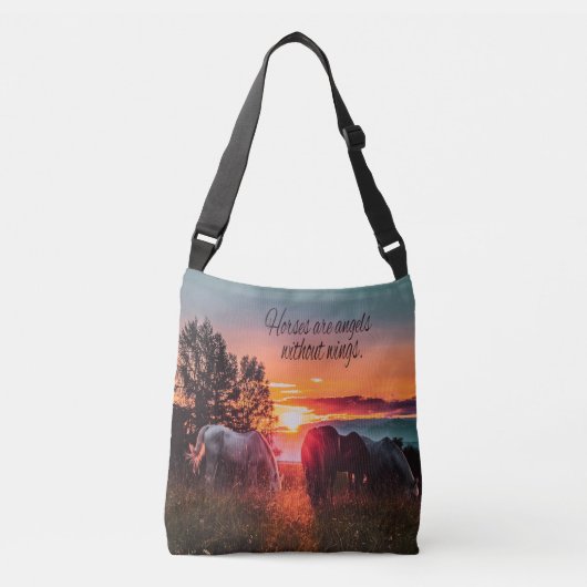 Sac Ajustable Les chevaux sont des anges sans ailes (Devant)