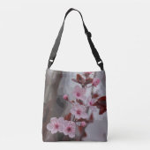 Sac Ajustable Les fleurs de cerisiers roses d'Artsy sur gris per (Dos)