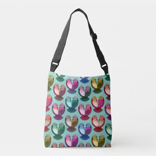 Sac Ajustable Les oiseaux de Saint Valentin en amour (Devant)