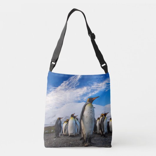 Sac Ajustable Les pingouins marquent le ciel bleu (Dos)
