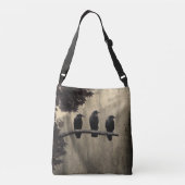 Sac Ajustable Les trois oiseaux noirs (Dos)