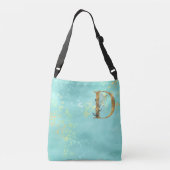Sac Ajustable *~* LETTRE D - Monogramme Gold Parties scintillant (Dos)