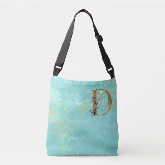 Sac Ajustable *~* LETTRE D - Monogramme Gold Parties scintillant (Devant)