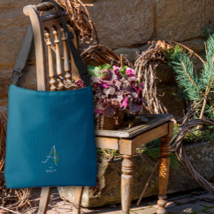 Sac Ajustable Lettre monochromique d'aquarelle Une infirmière bl