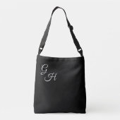 Sac Ajustable Lettres de grâce - Noir et blanc : (Dos)