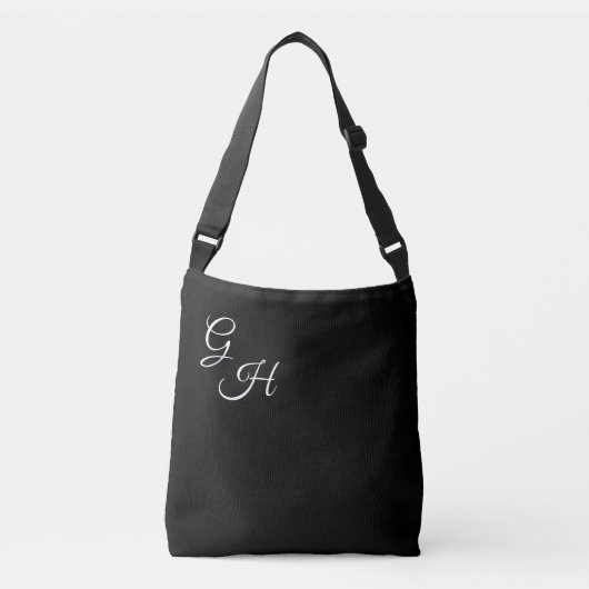 Sac Ajustable Lettres de grâce - Noir et blanc : (Devant)