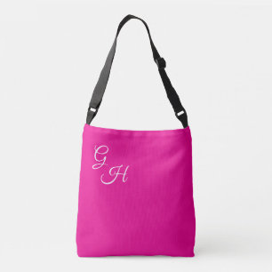 Sac Ajustable Lettres de grâce - Rose et blanc chaud :