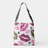 Sac Ajustable Lèvres scintillantes : Motif de mode Leopard (Dos)