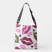 Sac Ajustable Lèvres scintillantes : Motif de mode Leopard (Devant)