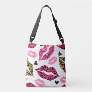 Sac Ajustable Lèvres scintillantes : Motif de mode Leopard