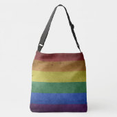 Sac Ajustable LGBT Rainbow Pride drapeau style rétro (Dos)