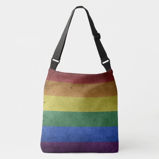 Sac Ajustable LGBT Rainbow Pride drapeau style rétro (Devant)