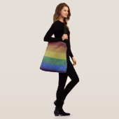 Sac Ajustable LGBT Rainbow Pride drapeau style rétro (Sur le modèle)