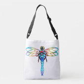 Sac Ajustable libellule bleue iridescente (Dos)