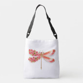 Sac Ajustable libellule de fleurs avec sakura de bijoux (Dos)