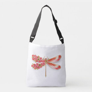 Sac Ajustable libellule de fleurs avec sakura de bijoux