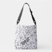 Sac Ajustable libellule et fleurs (Devant)