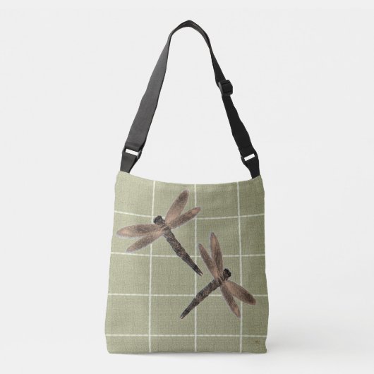 Sac Ajustable Libellules aux tons terreux (Devant)