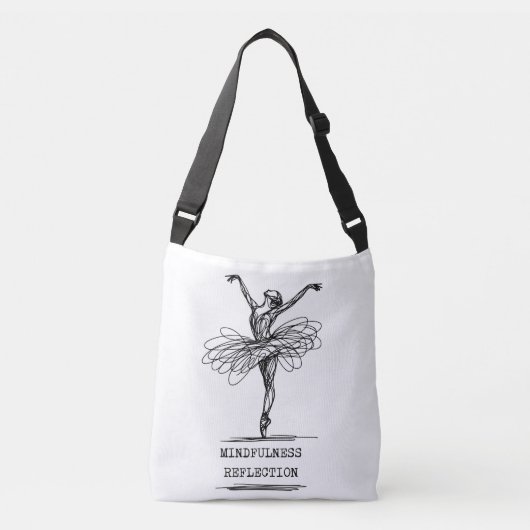 Sac Ajustable Ligne minimaliste Art Ballerina Dance Design (Devant)