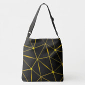 Sac Ajustable Lignes d'or triangles noirs géométriques (Dos)