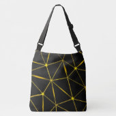 Sac Ajustable Lignes d'or triangles noirs géométriques (Devant)