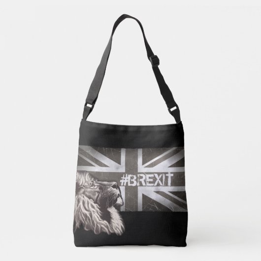 Sac Ajustable Lion fier noir et blanc Union Jack #Brexit (Dos)