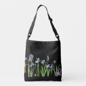 Sac Ajustable L'iris botanique fleurit le jardin floral (Dos)