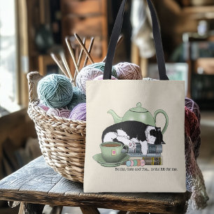 Sac Ajustable Livres Confortables Chat Smoking Thé Mignon Théièr