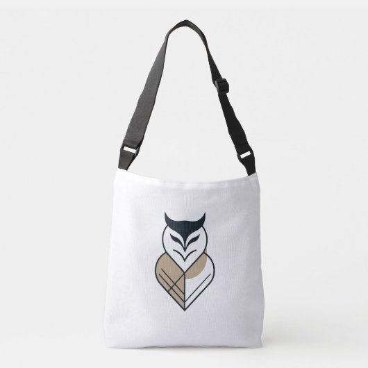 Sac Ajustable logo chouette design géométrique (Devant)