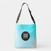 Sac Ajustable Logo Customisé bleu océan (Dos)