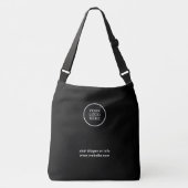 Sac Ajustable Logo d'entreprise noir blanc promotionnel (Devant)