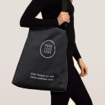 Sac Ajustable Logo d'entreprise noir blanc promotionnel<br><div class="desc">Un élégant modèle de tasse de papier d'affaires personnalisé dans un style minimaliste moderne qui peut être facilement mis à jour avec le logo de votre entreprise et le slogan ou les informations de votre entreprise. Si vous avez besoin d'aide pour personnaliser ce produit, veuillez me contacter en utilisant le...</div>